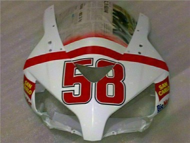 Cheap 2004-2005 Honda CBR1000RR Motorcycle Fairings - White Red Yellow San Carlo 58 Canada