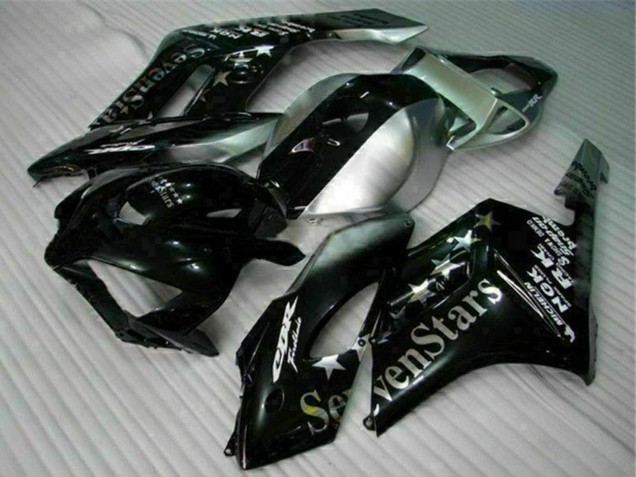 2004-2005 Honda CBR1000RR Motorcycle Fairings - Silver Glossy Black SevenStars Canada