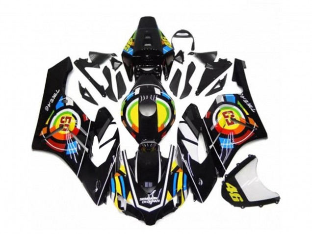 2004-2005 Honda CBR1000RR Motorcycle Fairings - Glossy Black Yellow Green Red 46 Canada