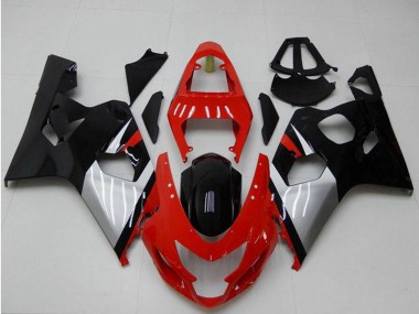 Cheap 2004-2005 Suzuki GSXR 600/750 Motorcycle Fairings - Red Silver Black Canada