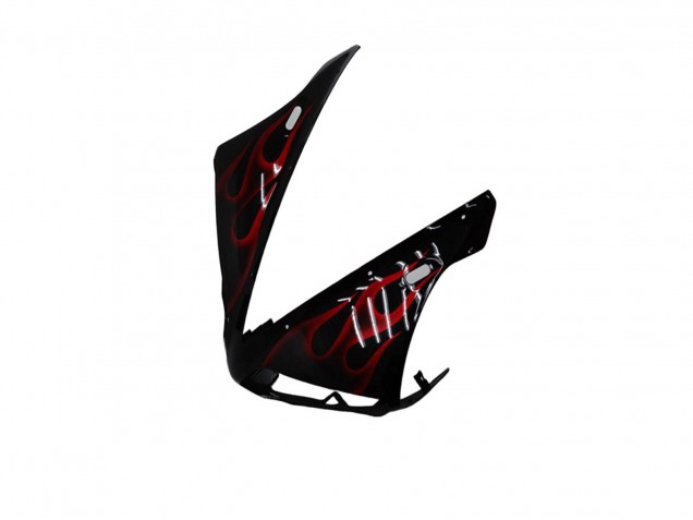 2004-2006 Yamaha YZF R1 Motorcycle Fairings - Glossy Black Red Flame Canada