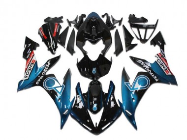 Cheap 2004-2006 Yamaha YZF R1 Motorcycle Fairings - Teal Blue Glossy Black Red Petronas ENEOS Canada