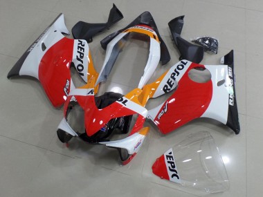 Cheap 2004-2007 Honda CBR600 F4i Motorcycle Fairings - White Red Yellow Glossy Black Repsol Canada