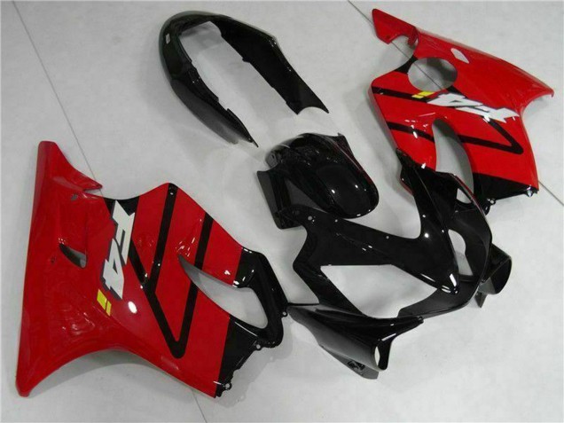 2004-2007 Honda CBR600 F4i Bike Fairings - Red Glossy Black Canada