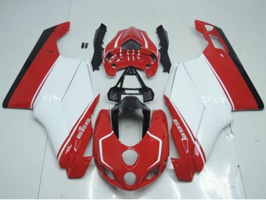 Cheap 2005-2006 Ducati 999 Motorcycle Fairings - White Red Glossy Black Canada