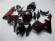 2005-2006 Honda CBR600RR Motorcycle Fairing Kits - Glossy Black Red Flame Canada