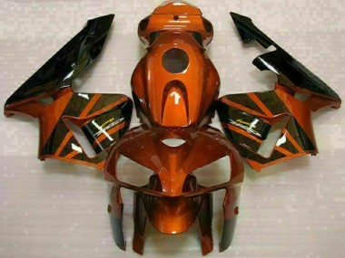 Cheap 2005-2006 Honda CBR600RR Motorcycle Fairing Kits - Orange Black Canada