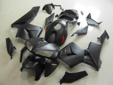 Cheap 2005-2006 Honda CBR600RR Motorcycle Fairings - Matte Black Red Decal Canada