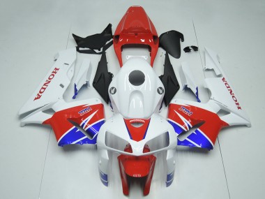 Cheap 2005-2006 Honda CBR600RR Motorcycle Fairing Kits - White Red Blue HRC Canada