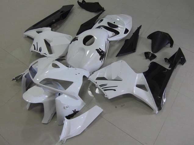 2005-2006 Honda CBR600RR Motorcycle Fairing Kits - White Black Canada