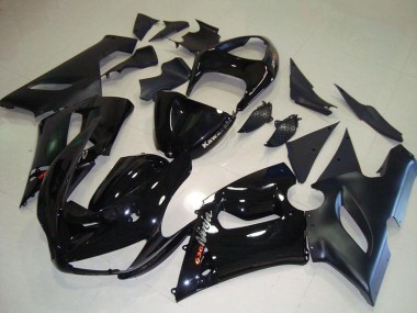 Cheap 2005-2006 Kawasaki ZX6R Motorcycle Fairings - Glossy Black Matte Black Silver Red Canada