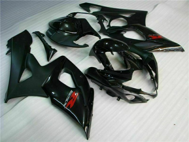 2005-2006 Suzuki GSXR 1000 Motorcycle Fairing - Glossy Black Matte Black Red Canada