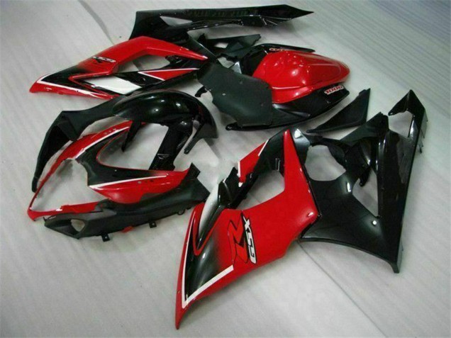 2005-2006 Suzuki GSXR 1000 Motorcycle Fairings - Red Glossy Black Matte Black Canada