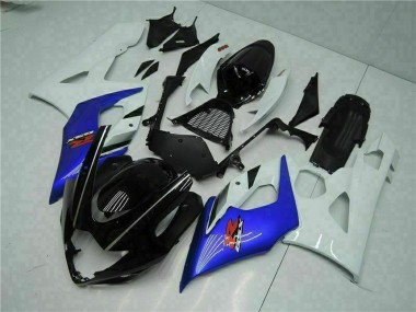 Cheap 2005-2006 Suzuki GSXR 1000 Motorcycle Fairing - White Blue Glossy Black Canada
