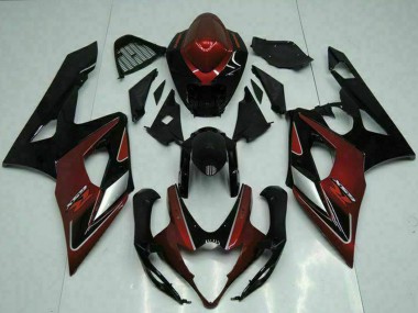 Cheap 2005-2006 Suzuki GSXR 1000 Motorcycle Fairings - Red Silver Glossy Black Canada