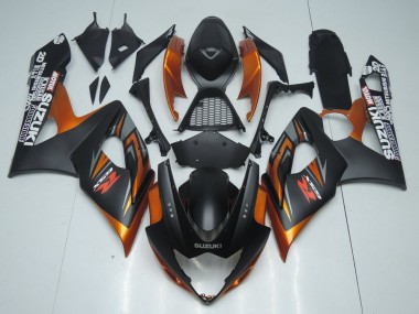 Cheap 2005-2006 Suzuki GSXR 1000 Motorcycle Fairing - Matte Black Orange Canada