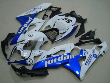 Cheap 2005-2006 Suzuki GSXR 1000 Motorcycle Fairings - White Blue Jordan 59 Canada