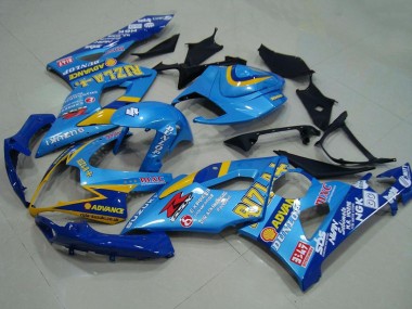 Cheap 2005-2006 Suzuki GSXR 1000 Motorcycle Fairings - Blue Gold Rizla Canada