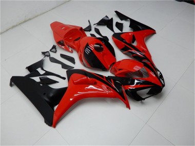 Cheap 2006-2007 Honda CBR1000RR Motorcycle Fairings Kits - Red Glossy Black Canada