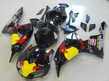 Cheap 2006-2007 Honda CBR1000RR Motorcycle Fairings - Glossy Black Yellow Red Bull Canada