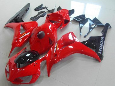 Cheap 2006-2007 Honda CBR1000RR Bike Fairings - Red Glossy Black Canada