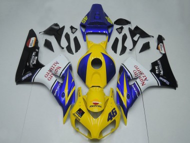 Cheap 2006-2007 Honda CBR1000RR Motorcycle Fairings - Blue Yellow White Glossy Black Red Nastro Azzurro Canada