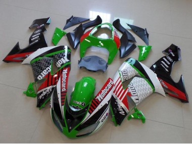 Cheap 2006-2007 Kawasaki ZX10R Motorcycle Fairings - Green Red White Black Motorad Canada