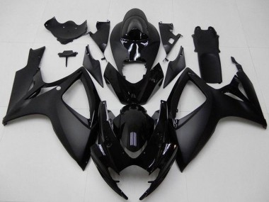 Cheap 2006-2007 Suzuki GSXR 600/750 Motorcycle Fairings - Matte Black Glossy Black Canada