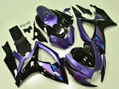 Cheap 2006-2007 Suzuki GSXR 600/750 Motorcycle Fairings - Purple Glossy Black Blue Canada