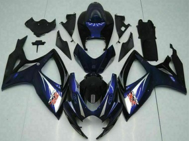Cheap 2006-2007 Suzuki GSXR 600/750 Motorcycle Fairings - Glossy Black Blue Canada