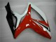 2006-2007 Suzuki GSXR 600/750 Motorcycle Fairings - White Red Glossy Black Stripe Canada