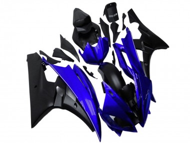 Cheap 2006-2007 Yamaha YZF R6 Motorcycle Fairing - Blue Matte Black Canada