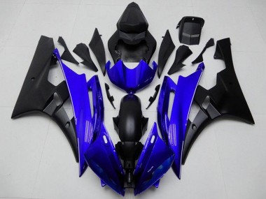Cheap 2006-2007 Yamaha YZF R6 Motorcycle Fairing - Blue Matte Black Canada