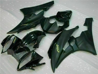 Cheap 2006-2007 Yamaha YZF R6 Motorcycle Fairings - Glossy Black Matte Black Gold Decals Canada