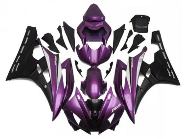 Cheap 2006-2007 Yamaha YZF R6 Motorcycle Fairings - Purple Matte Black Santander Canada