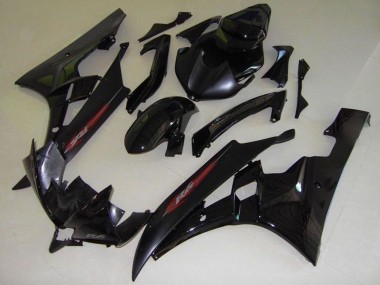Cheap 2006-2007 Yamaha YZF R6 Motorcycle Fairings - Glossy Black Matte Black Red OEM Style Canada