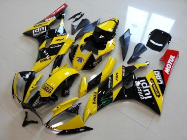 Cheap 2006-2007 Yamaha YZF R6 Motorcycle Fairings - Yellow Glossy Black Red Green Motul Monster Canada