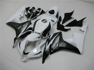 Cheap 2007-2008 Honda CBR600RR Bike Fairings - White Glossy Black Canada