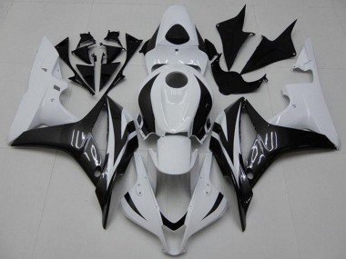 Cheap 2007-2008 Honda CBR600RR Bike Fairings - White Glossy Black Canada