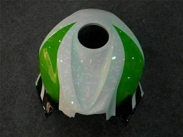 2007-2008 Honda CBR600RR Motorcycle Fairing - White Green Glossy Black Hannspree Canada