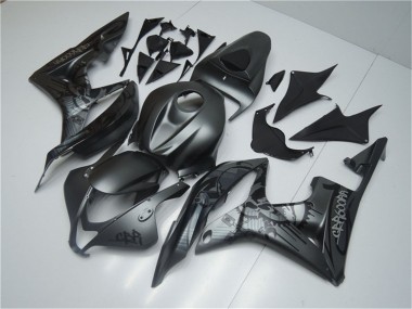 Cheap 2007-2008 Honda CBR600RR Motorcycle Fairings - Matte Black Graffiti Canada