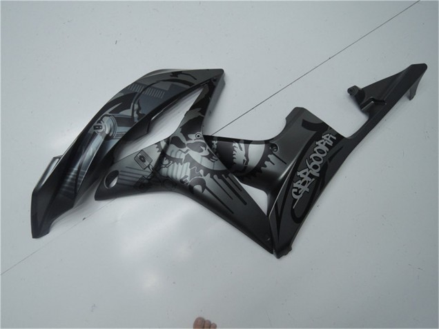 2007-2008 Honda CBR600RR Motorcycle Fairings - Matte Black Graffiti Canada