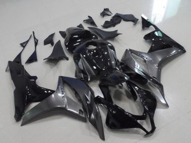 Cheap 2007-2008 Honda CBR600RR Motorcycle Fairings - Grey Glossy Black Canada
