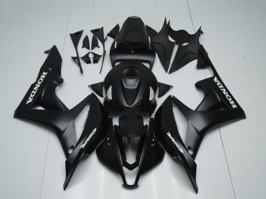 Cheap 2007-2008 Honda CBR600RR Motorcycle Fairings - Matte Black White Decals Canada