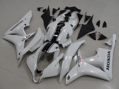 Cheap 2007-2008 Honda CBR600RR Motorcycle Fairing Kits - White Glossy Black Canada