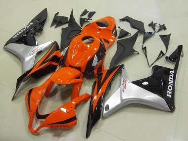 Cheap 2007-2008 Honda CBR600RR Motorcycle Fairing - Silver Orange Glossy Black Canada