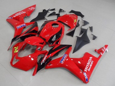Cheap 2007-2008 Honda CBR600RR Motorcycle Fairings - Red Glossy Black Racing Unlimited Parts 74 Canada