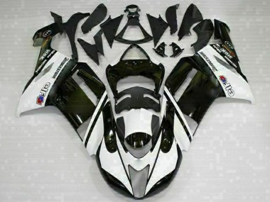Cheap 2007-2008 Kawasaki ZX6R Motorcycle Fairings - Black White Canada