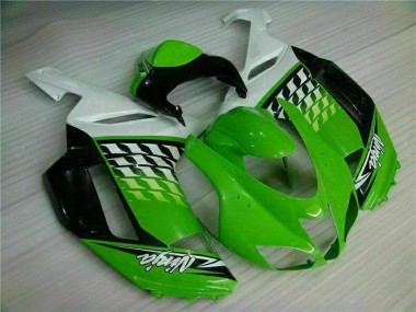 Cheap 2007-2008 Kawasaki ZX6R Motorcycle Fairings - Green White Ninja Canada