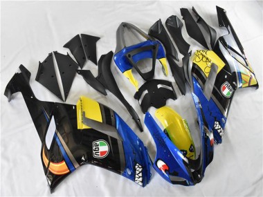 Cheap 2007-2008 Kawasaki ZX6R Motorcycle Fairings - Blue Shark Canada